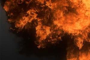 FumeFX explosion for Eega Movie